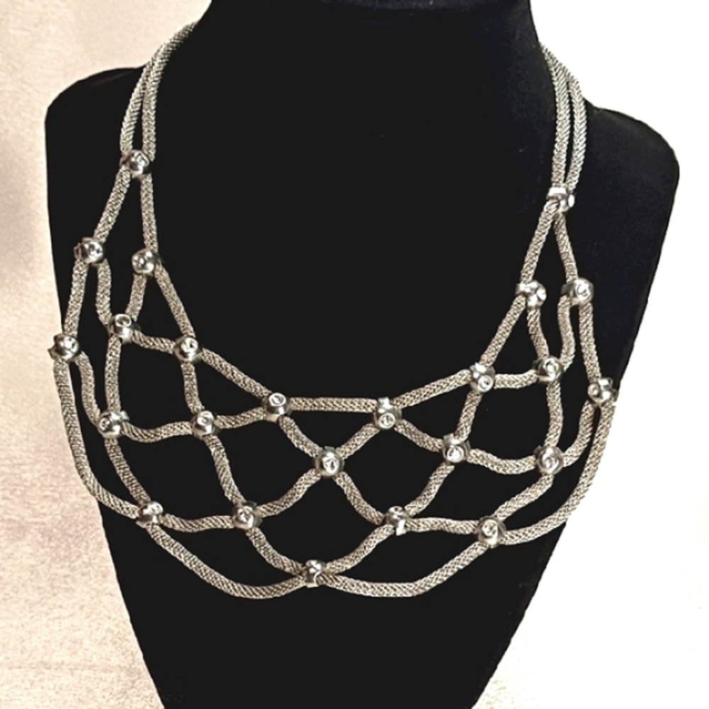 Premier Silver Mesh Necklace